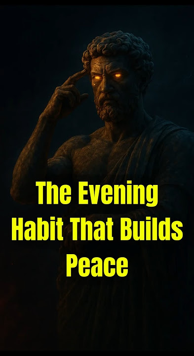 The Evening Habit That Builds Peace #stoicism #shorts