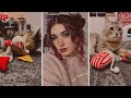 messy buns tutorial &amp; meowbox unboxing