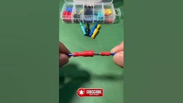 Insulated Female & Male Bullet Butt Wire Crimp Connector Terminals #tools #diy #electrician #shorts