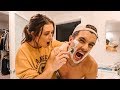 SHAVING my husbands face!