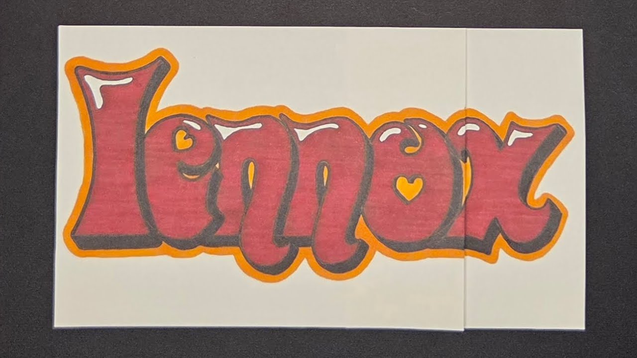 Lennox ✨️ how to write name art for beginners ✨️ 