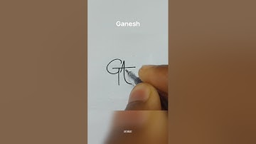 Ganesh name signature