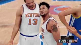 New York Knicks Vs Golden State Warriors (New Roster July 4th, 2016)