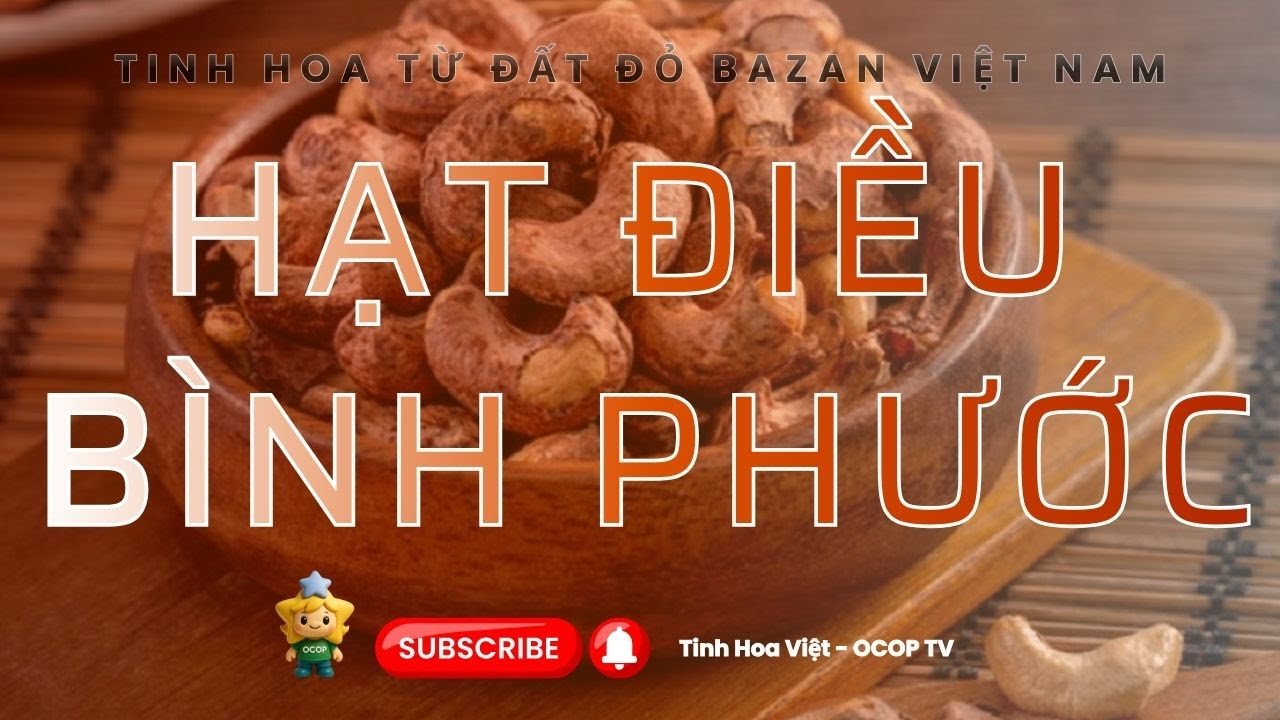 🌰 Hạt Điều Bình Phước – Tinh Hoa Từ Đất Đỏ Bazan Việt Nam #tinhhoaviet #ocop
