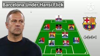 Barcelona Potential Line Up Under Hansi Flick With Yamal Season 2023/2024