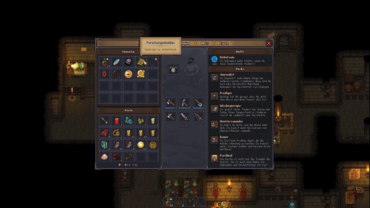 Graveyard Keeper Folge 90 ( Blind ) Let's play (PC) Obsidian und