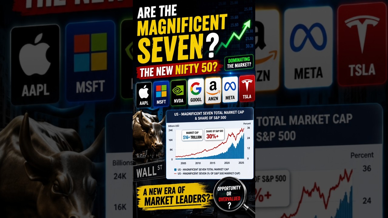 Are the Magnificent Seven the New Nifty 50? 🤯📈#MagnificentSeven #StockMarket #Investing #BigTech 🚀📈