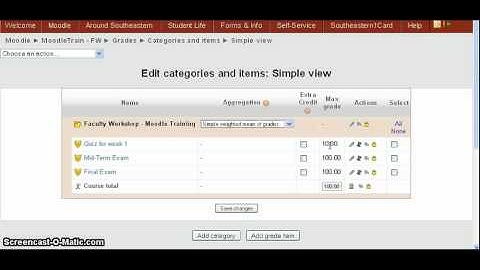 MT009 - Grade Point Settings - Moodle V1