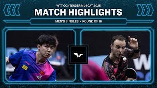: Huang Youzheng vs Simon Gauzy | MS R16 | WTT Contender Muscat 2025