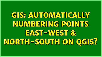 GIS: Automatically numbering points East-West & North-south on QGIS?