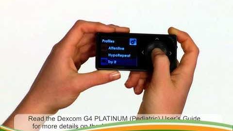 Dexcom G4 PLATINUM (Pediatric): Setting Alert Profiles