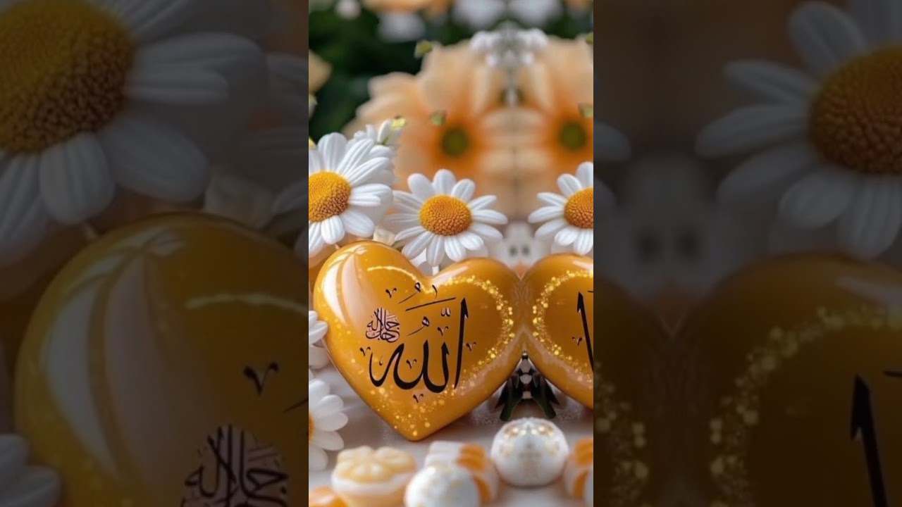 Allah beautiful name image in text and voice amazing recitation 