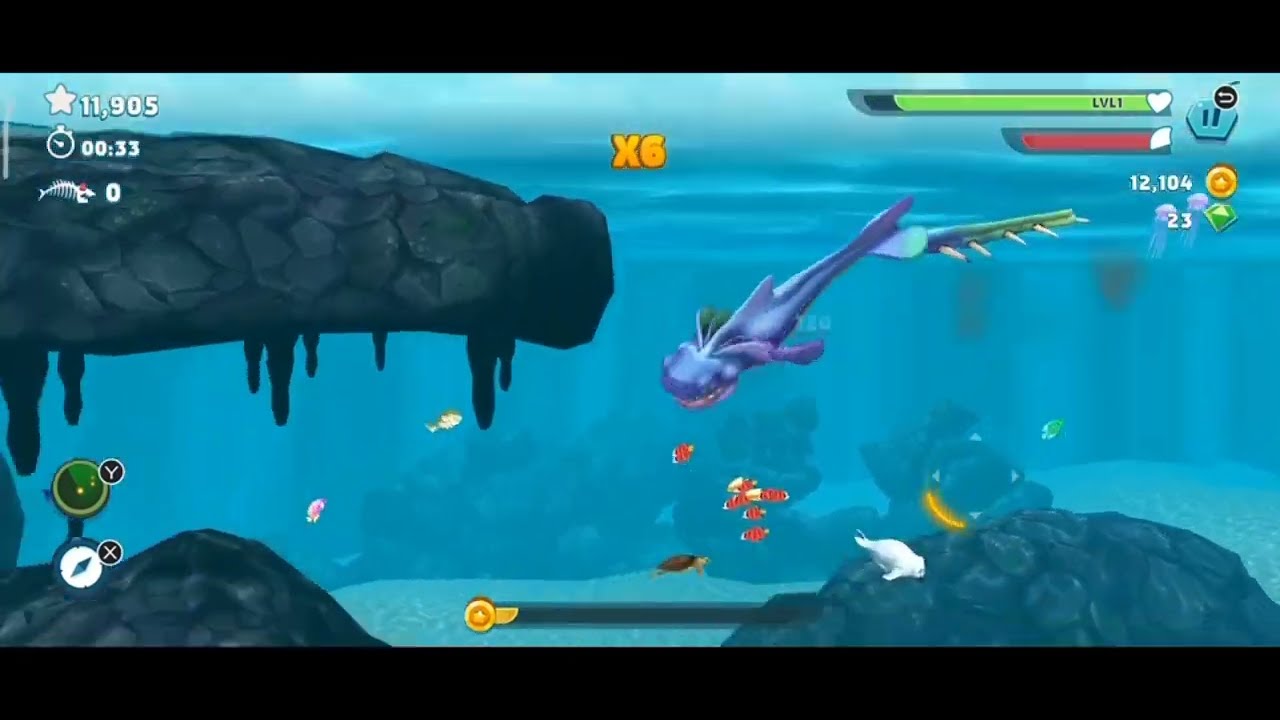 Pyaro Shar Hungry shark evolution pyro sharkandroid gameplay #43 - YouTube