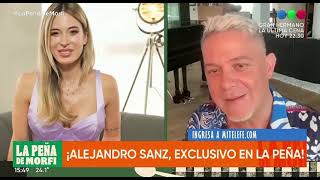 Entrevista de Alejandro Sanz en La Peña de Morfi junto con Jesica Cirio 26-3-2023