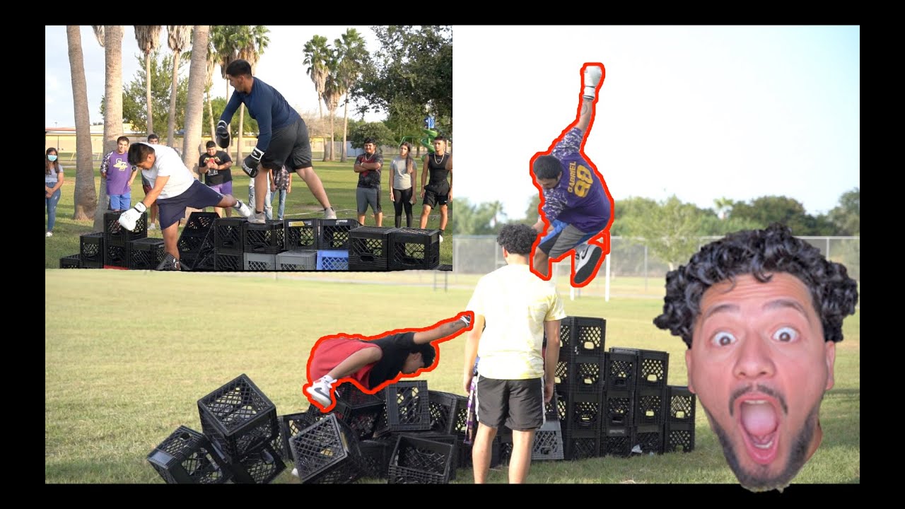 BOXING while on the CRATE CHALLENGE for 500!! **INSANE** YouTube