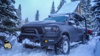 Don’t Come Here Alone - Multiple Off-Road Recoveries - Winter Snow Camping in Idaho