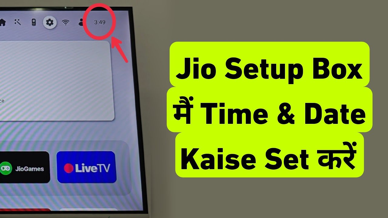 Jio Set Top Box Me Time & Date Kaise Set Kare | Jio Setup Box Me Time & Date Kaise Change Kare