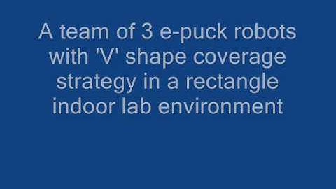 Distributed area coverage - multi-robot flocking(Webots + epuck)