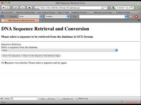 get sequence from biosql db in GCG format including error handling