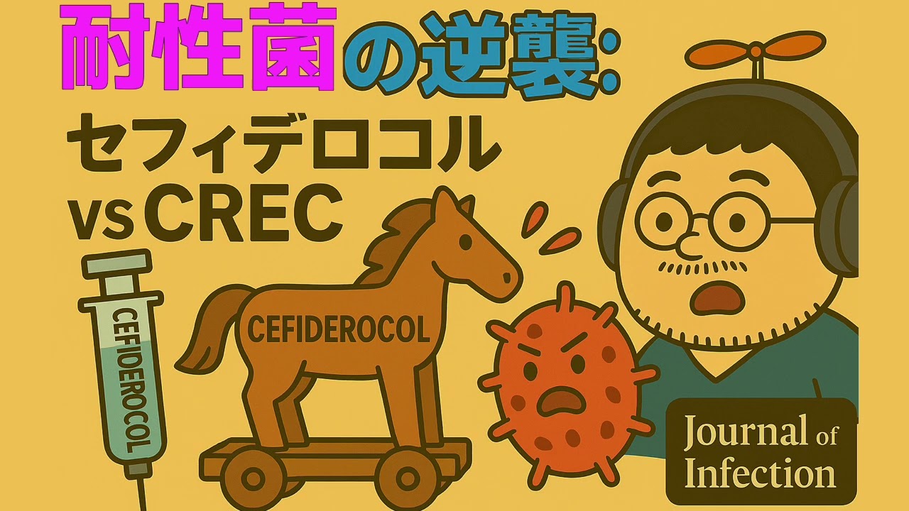【医療者向け・音声のみ】耐性菌の逆襲！トロイの木馬「セフィデロコル」とカルバペネム耐性大腸菌CRECの知られざる戦い　Journal of Infection