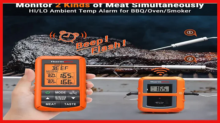 ThermoPro TP20 Wireless Meat Thermometer with Dual Meat Probe, Digital Cooking Food Meat Thermometer