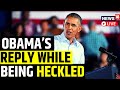 Obama Heckled Live | Barack Obama Confronts A Heckler At A Rally | USA News Live | News18 Live