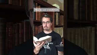How to use a bookmark (bibliophile snobbery)