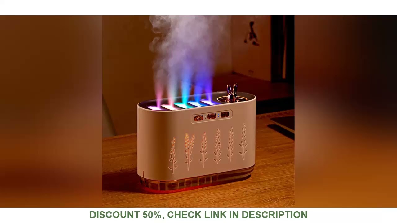 Five-Hole Dynamic Essential Oil Diffuser with Night Light Creative Atmosphere Light Household Silent