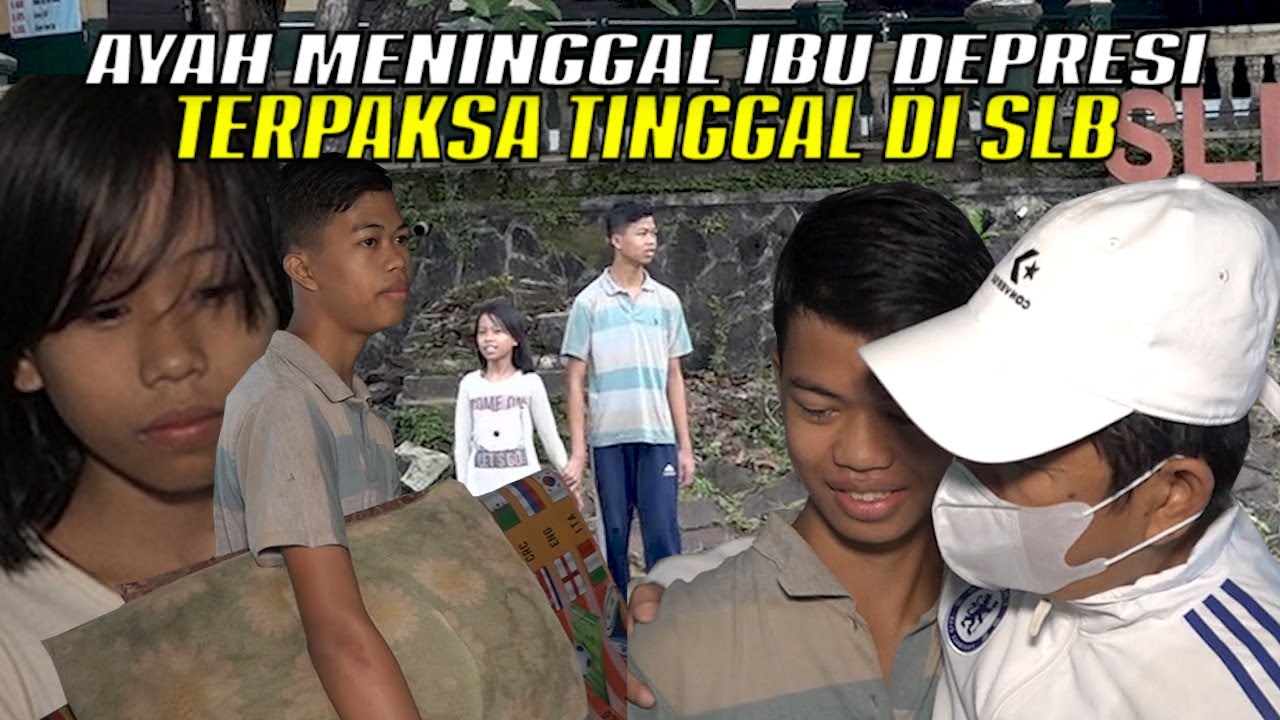 DENI&NISA PELAJAR SD YANG YATIM-TINGGAL DI SLB BERSAMA KAKAK-NYAMBI JAGA KEBERSIHAN