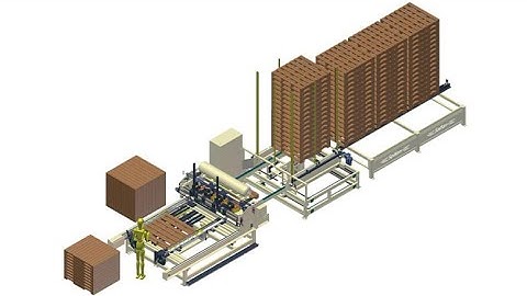 SF9026 Semi auto horizontal stringer pallet nailing machine