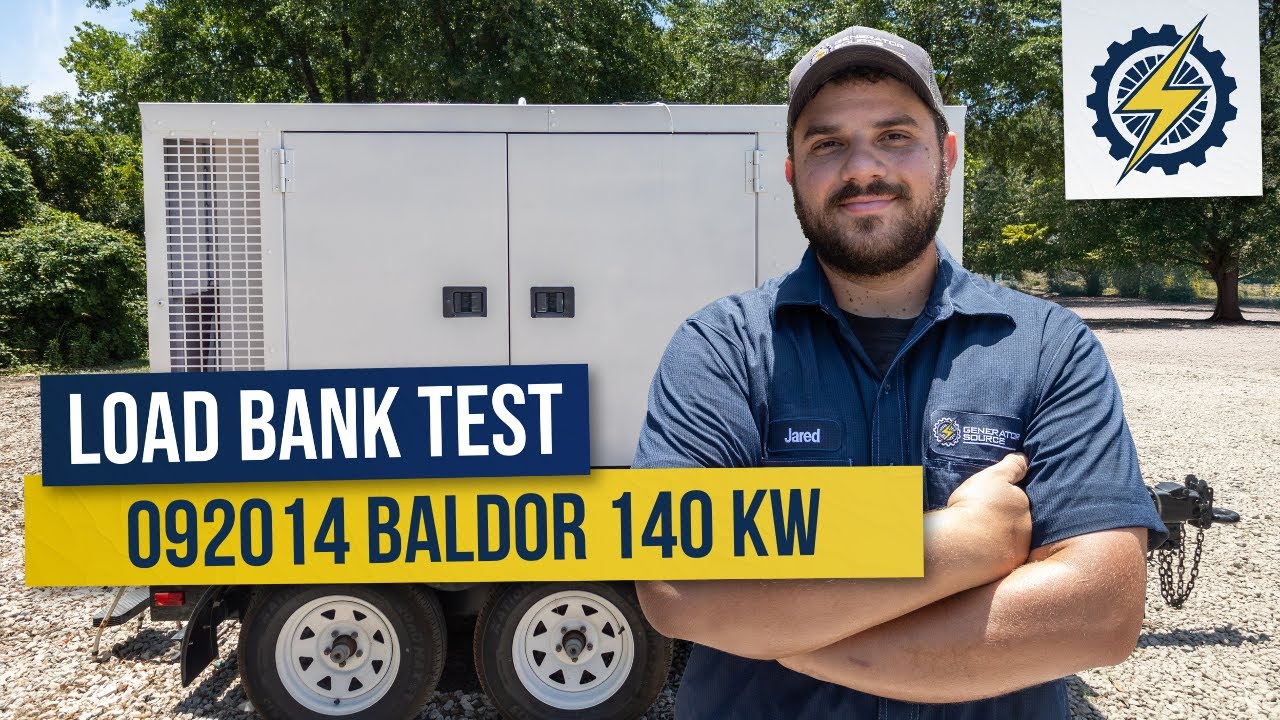 Load bank testing this Baldor 140 kW | Unit 092014