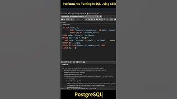 SQL performance tuning using CTEs