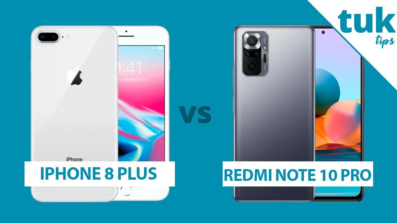 iPhone 8 Plus vs Redmi Note 10 Pro - Differences! Comparison 