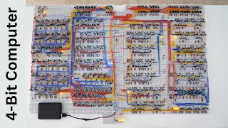 How to Build a 4-Bit Computer on Breadboards Using Individual Transistors