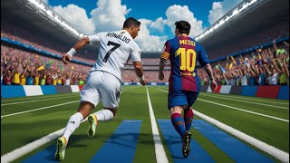 Ronaldo vs Messi ( 3D Speed Comparison) | Ronaldo's SPEED Dominates Messi's in 3D Comparison
