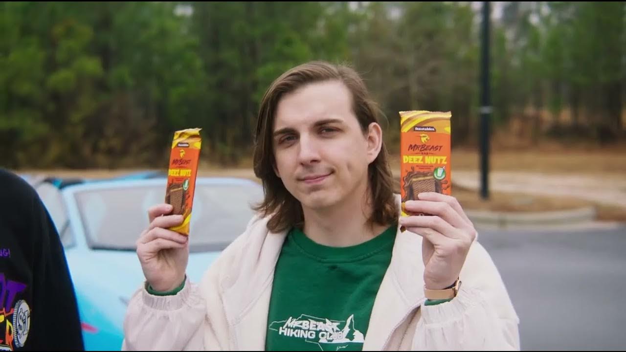 Mr.Beast Deez Nuts Feastable Super Bowl Commercial YouTube