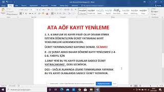 Güz Dönemi̇ Bütünleme - Bahar Dönemi̇ Kayit Yeni̇lemeyi̇ Anlattim Sonuna Kadar İzleyi̇n Lütfen...