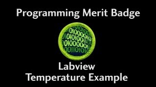 BSA Programming Merit Badge - Labview Temperature Example from AutomationDirect