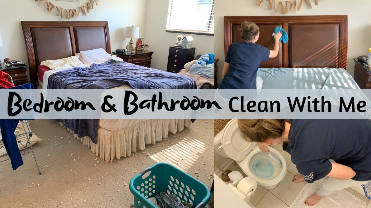 BEDROOM and BATHROOM Clean With Me! | Cleaning Motivation 2019 Brianne Heart
