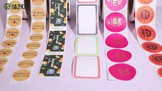 High Quality Self Adhesive Circle Vinyl Sticker Label Roll Custom Waterproof Stickers