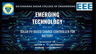 SOLAR PV BASED CHARGE CONTROLLER FOR BATTRY WITH STM32