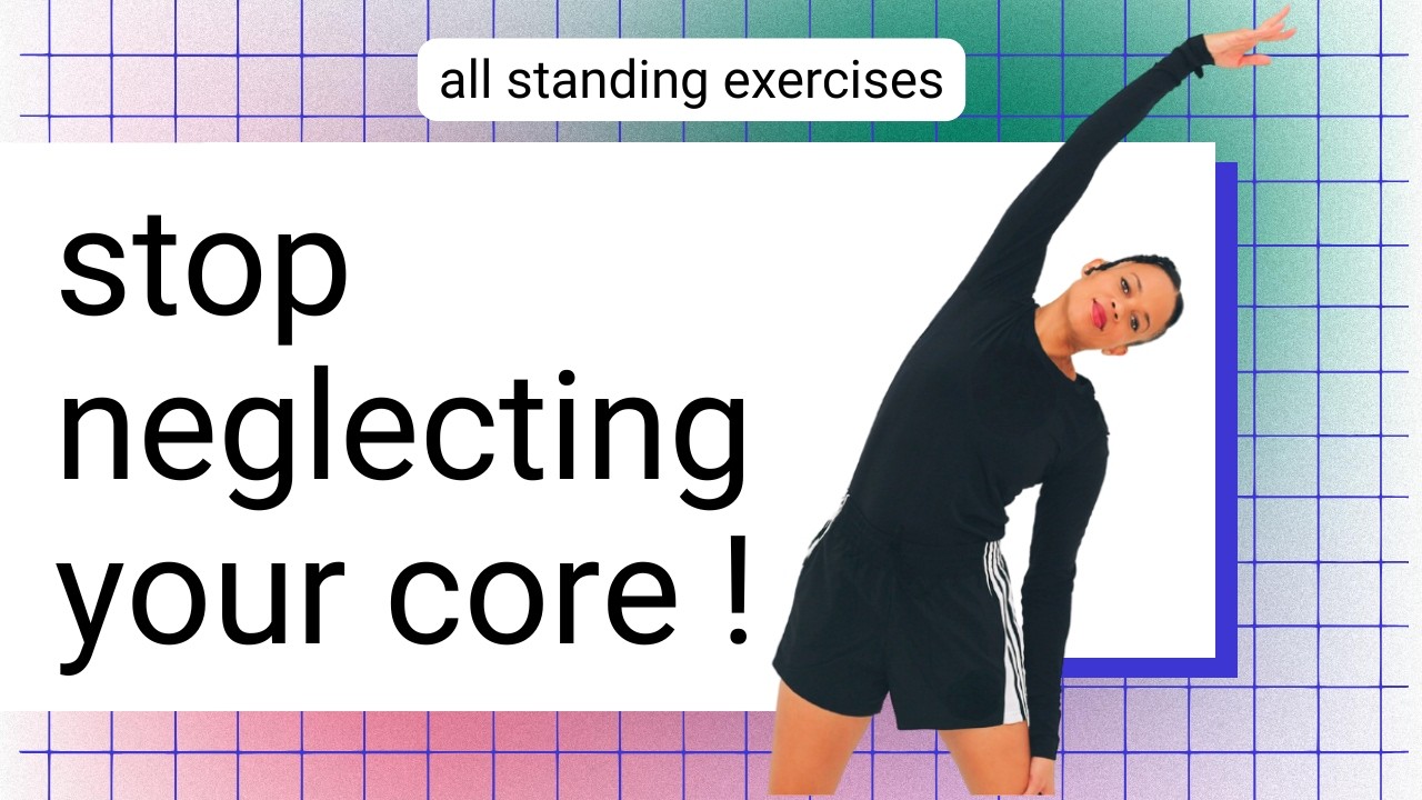 STANDING ABS WORKOUT for Core Strength 🤍 Burn Fat, Improve Posture & Spine Health - beginner