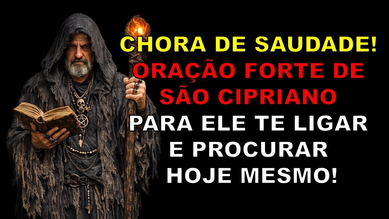 CHORA DE SAUDADE! ORAÇÃO FORTE DE SÃO CIPRIANO PARA ELE TE LIGAR E PROCURAR HOJE MESMO!