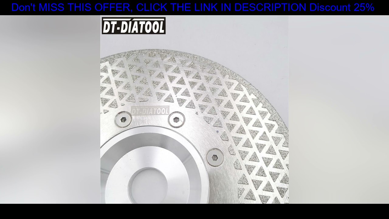 ✓Wholesale DT-DIATOOL 1pc Electroplated Diamond Cutting Disc Grinding Wheel Both Side Coated Saw Bl