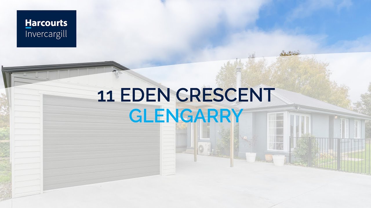 FOR SALE 11 Eden Crescent, Glengarry Harcourts Invercargill YouTube