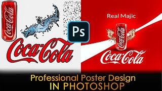 Product poster design in Photoshop| Professional poster design of Coca Cola.