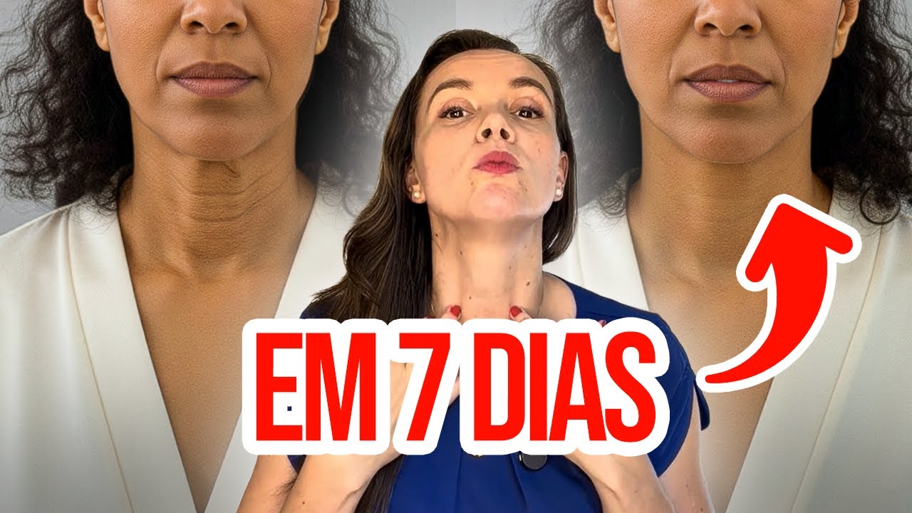 TRANSFORME SEU PESCOÇO FLÁCIDO em 7 DIAS com 3 Técnicas SIMPLES! VEJA AGORA