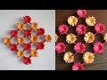 Paper Flower Wall Hanging - DIY Hanging Flower  - Wall Decoration ideas