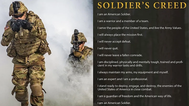 The Soldier's Creed U.S. Army (1 HOUR LOOP)