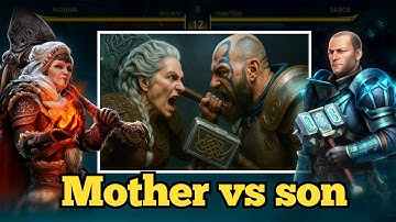 Mother Nonna Vs Son Sarge 😲 *Epic legion Battles* Nonna in Story Mode || Shadow Fight 4 Arena 
